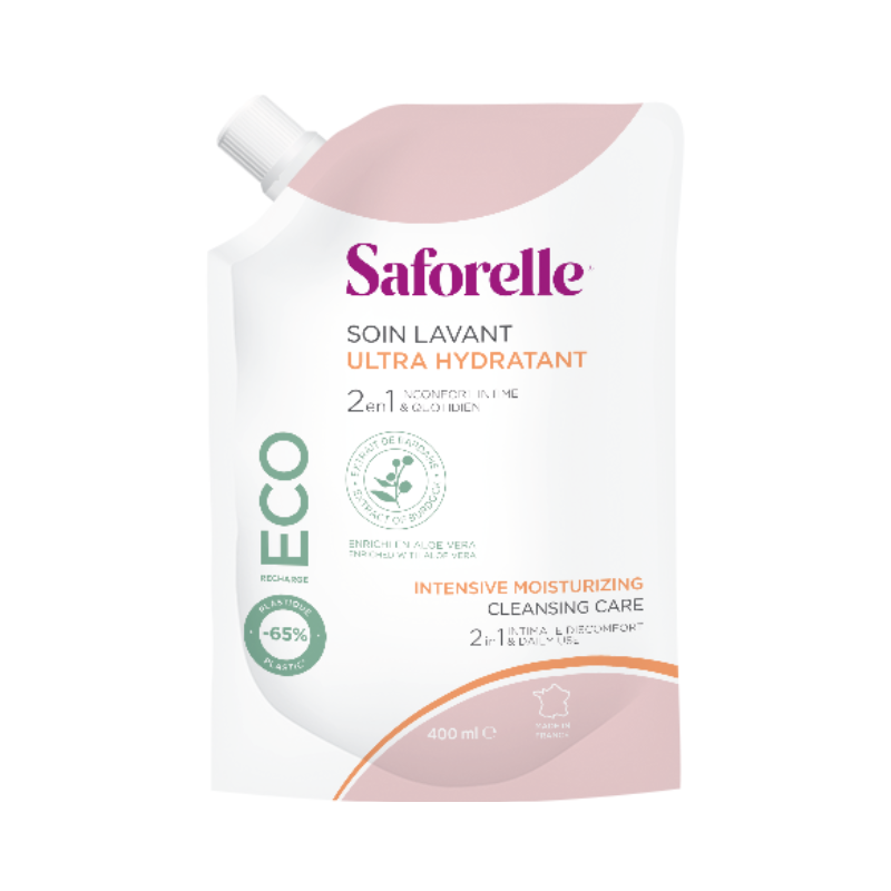 Saforelle Solución De Lavado Ultra-Hidratante Recarga 400ml
