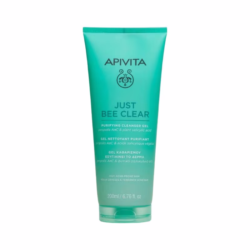 Apivita Just Bee Clear Gel Nettoyant Purifiant 200ml