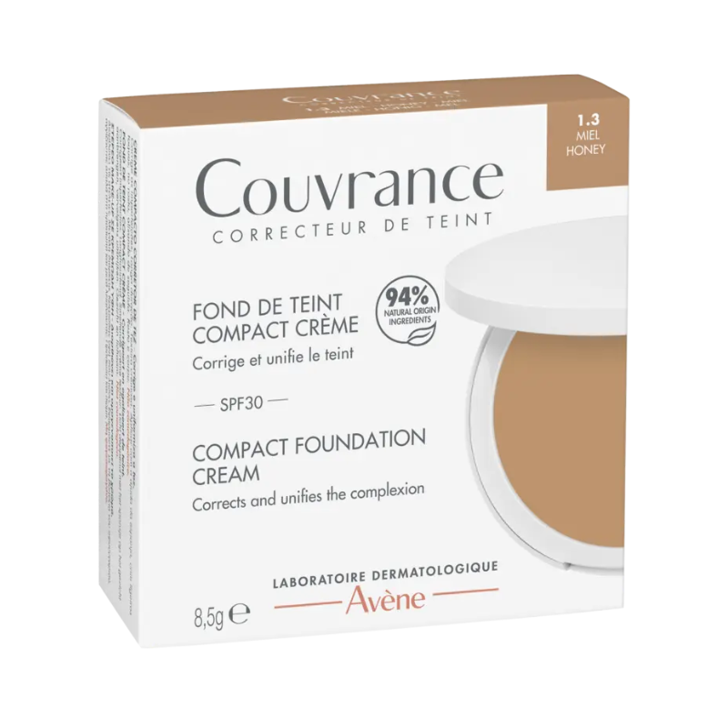 Avène Couvrance Crème Compacte Correcteur de Teint 1.3 Chéri SPF30+ 8,5g