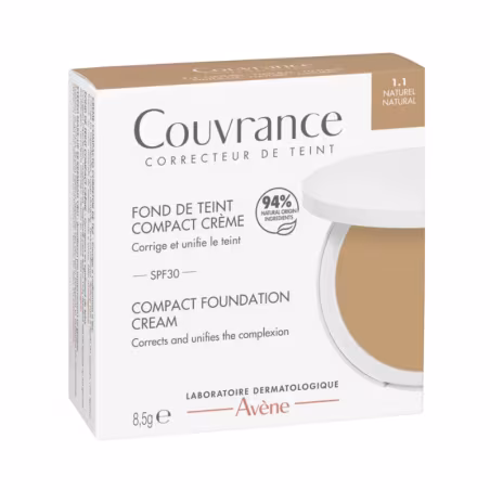 Avène Couvrance Crema Correctora de Tez Compacta 1.1 Natural SPF30+ 8,5g