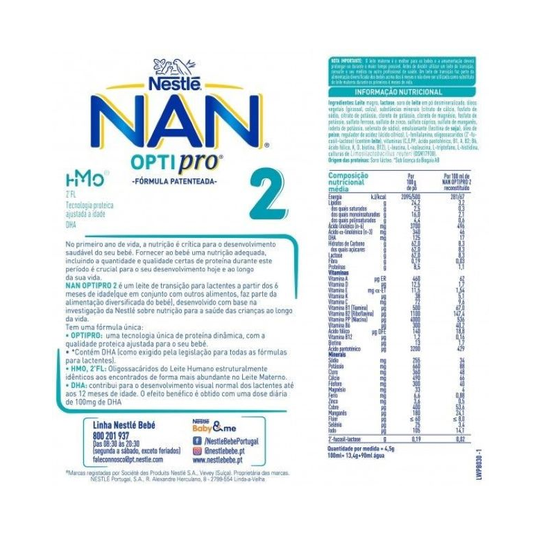 NAN Optipro 2 800g
