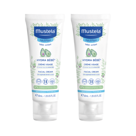 Mustela Hydra Bebé Face Cream 2x40ml