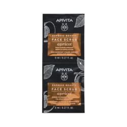 Apivita Express Beauty Mascarilla Facial Exfoliante Suave Albaricoque 2x8ml