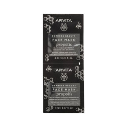 Apivita Express Beauty Purifying and Oil-Balancing Black Face Mask Propolis 2x8ml