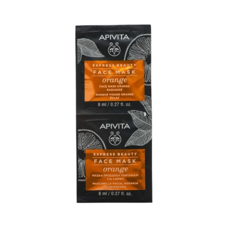 Apivita Express Beauty Radiance Face Mask Orange 2x8ml