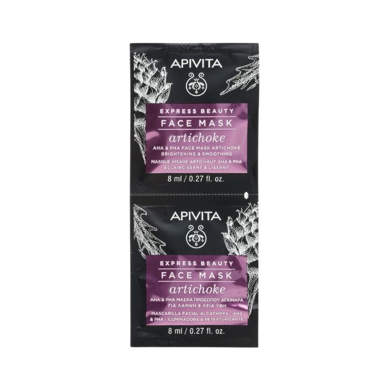 Apivita Express Beauty Mascarilla Iluminadora y Retexturizante Alcachofa 2x8ml