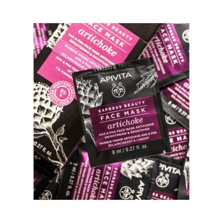 Apivita Express Beauty Máscara Iluminadora e Suavizante Alcachofra 2x8ml