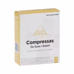 Compresas ADA Gasa Estéril 5x5 cm 10 unidades