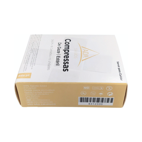 ADA Sterile Gauze Pads 5x5cm 10 units