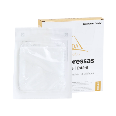 Compressas ADA Gaze Estéril 10x10cm 10 unidades
