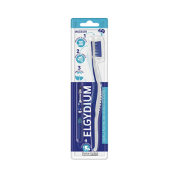 Elgydium Brosse à Dents 4 en 1 Moyenne
