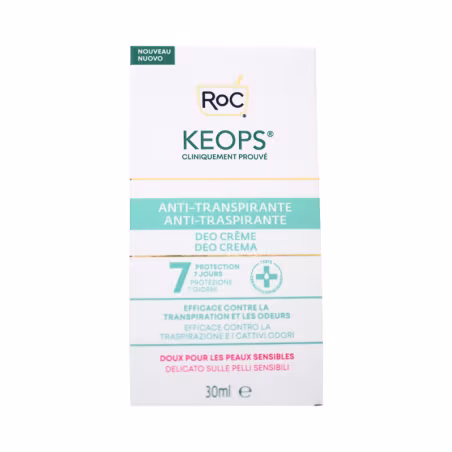 Roc Keops Antiperspirant Deodorant Cream 30ml