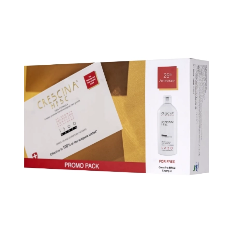 Crescina HFSC Transdermic Mujer 1300 20 ampollas + HFSC Transdermic Champú 200ml