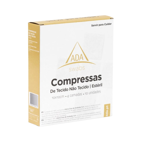 ADA Compresas Tela No Tejida 10x10cm 10 unidades ADA Compresas Tela No Tejida 10x10cm 10 unidades