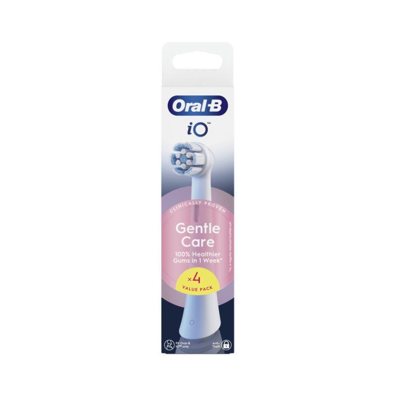 Oral-B IO Gentle Care Recarga Escova de Dentes Branco 4 unidades
