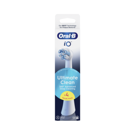 Oral-B iO Ultimate Clean Recharge Brosse à Dents Blanche 4 unités