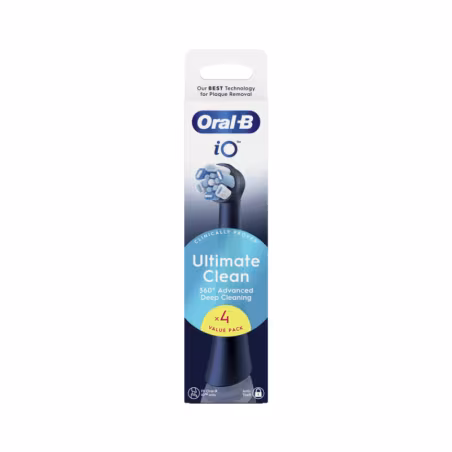 Oral-B iO Ultimate Clean Recarga Escova de Dentes Preto 4 unidades