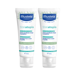 Mustela Stelatopia Crème Emolliente Visage 2x40ml