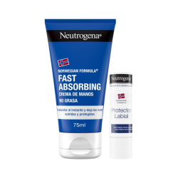 Neutrogena Fast Absorbing Hand Cream + Lip Stick Pack