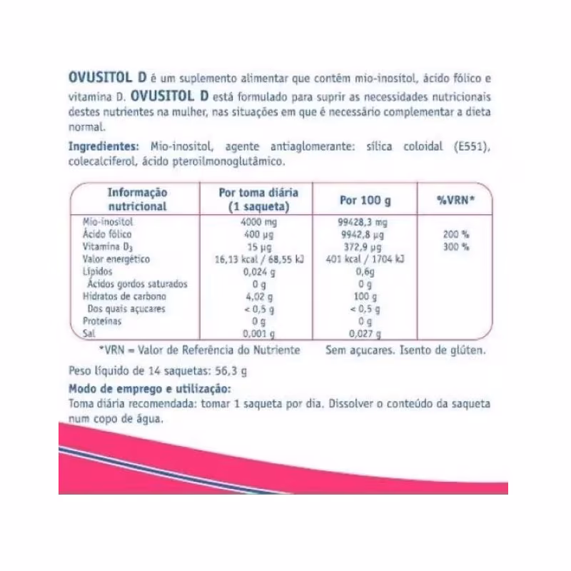 Ovusitol D 14 sachets