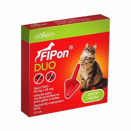 Fipon Duo 50mg + 60mg Gatos 1 pipeta