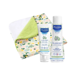 Mustela Gel Lavant Doux + Hydra Crème Visage + Serviette Pack