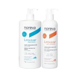 Noreva Lipoleum Crème Émolliente Dermoprotectrice + Gel Nettoyant Pack