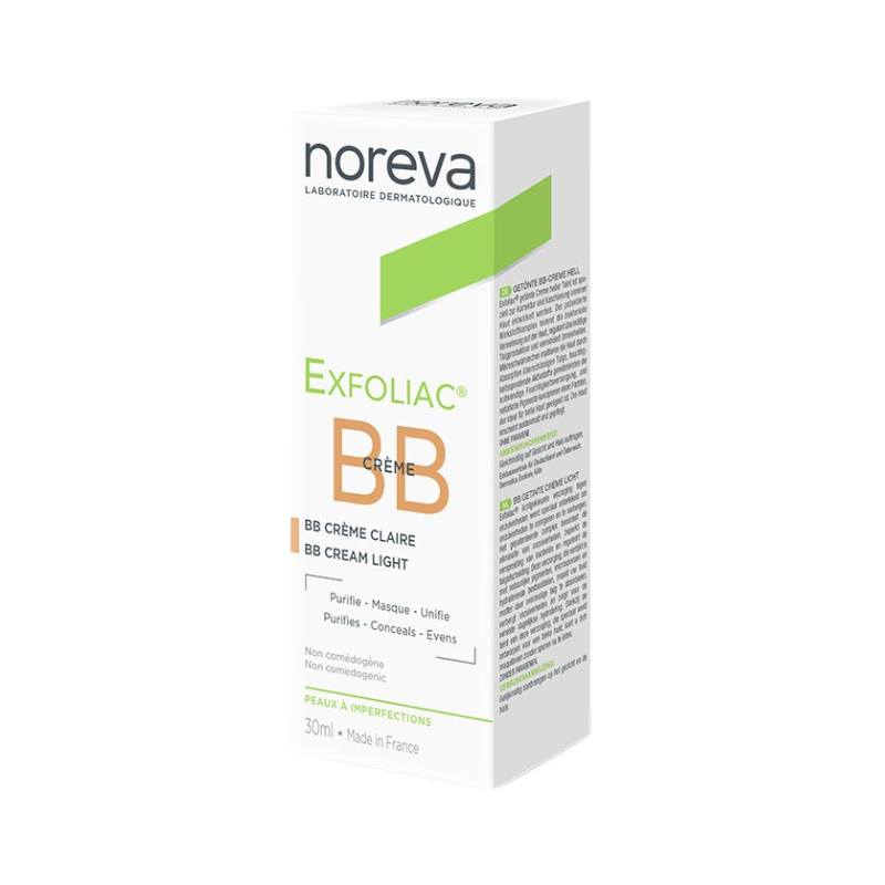 Noreva Exfoliac BB Creme Anti-Imperfeições Tom Claro 30ml