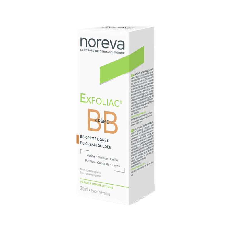 Noreva Exfoliac BB Creme Anti-Imperfeições Tom Dourado 30ml