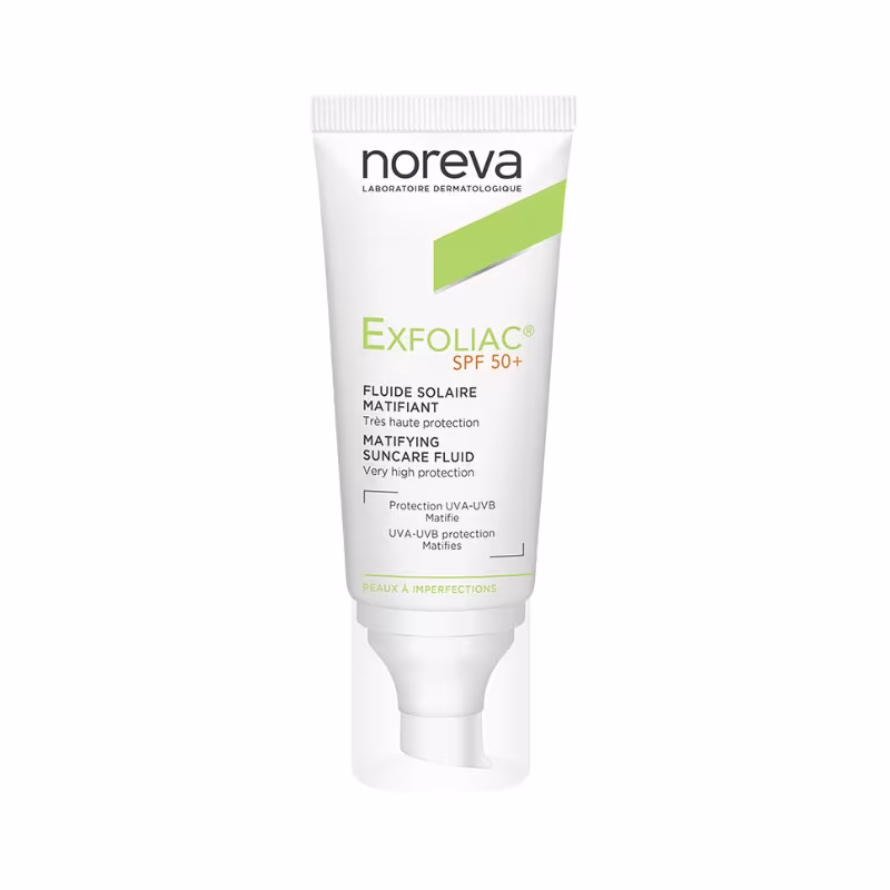 Noreva Exfoliac Fluido Solar Matificante SPF50+ 40ml