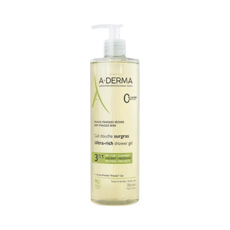 A-Derma Ultra Rich Shower Gel 750ml A-Derma Ultra Rich Shower Gel 750ml