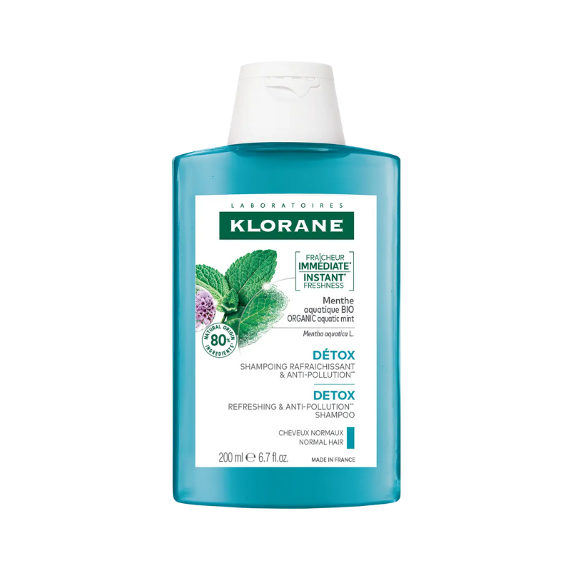Klorane Capilar Champô Antipoluição Menta Aquática 200ml
