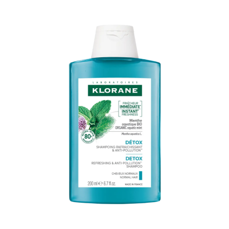 Klorane Capilar Champô Antipoluição Menta Aquática 200ml