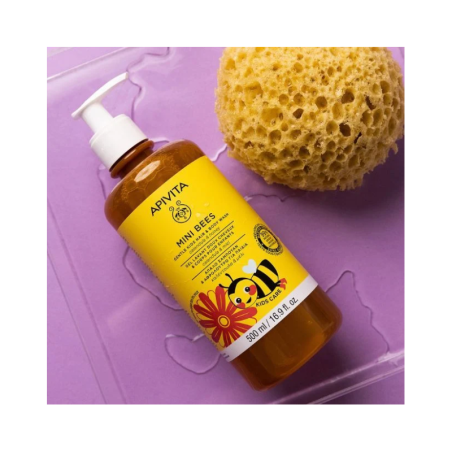 Apivita Mini Bees Gel de Ducha Suave Cabello y Cuerpo Niños 500ml