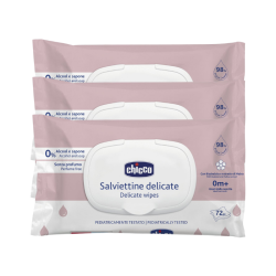 Chicco Delicate Wipes 3x72 units