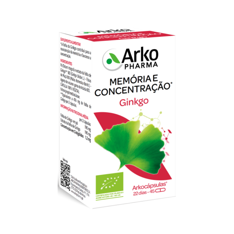 Arkocápsulas Ginkgo 45 capsules