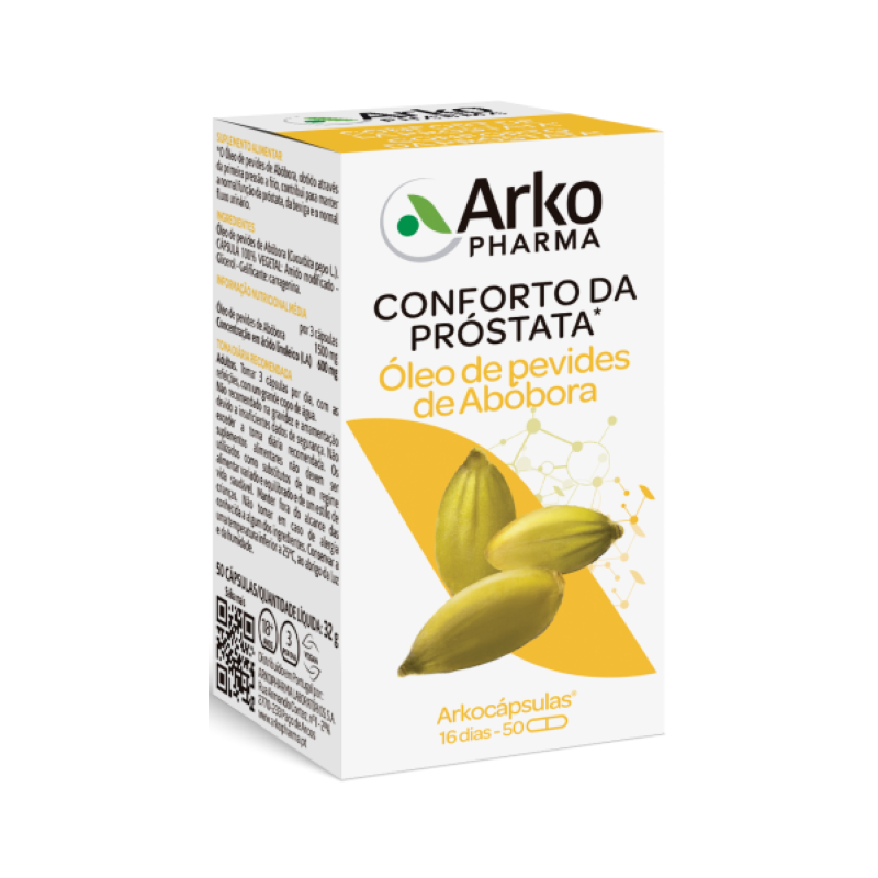 Arkocápsulas Óleo de Pevides de Abóbora 50 cápsulas