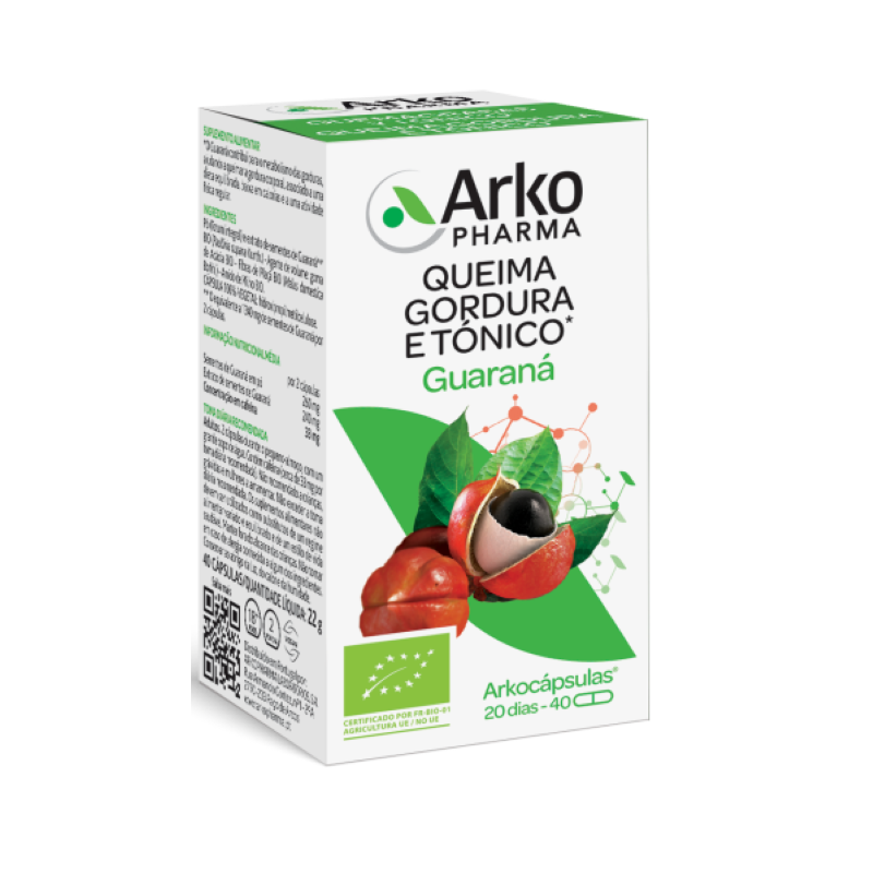 Arkocápsulas Guarana Bio 40 capsules