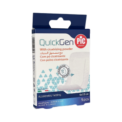 Pic Quickgen Penso Pó Cicatrizante 5x7.5cm 5 unidades