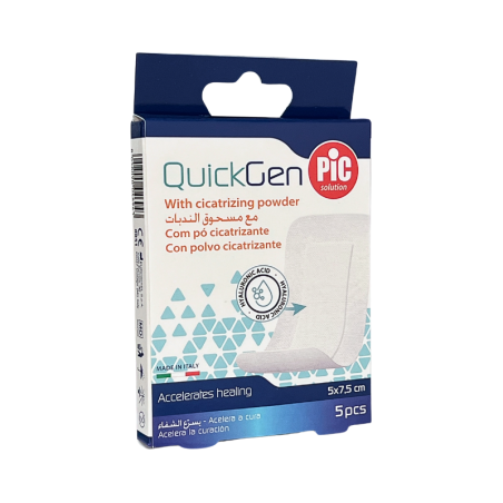 Pic Quickgen Pansement Poudre Cicatrisante 5x7.5cm 5 unités