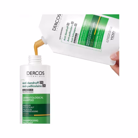 Dercos Antipelliculaire DS Shampoing Cheveux Secs Recharge 390ml