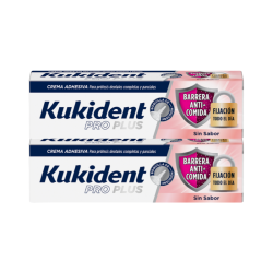 Kukident Pro Plus Barreira Anticomida Sem Sabor 2x40g