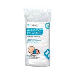 Farline Non-Woven Fabric Compresses Baby 7.5x7.5cm 100 units