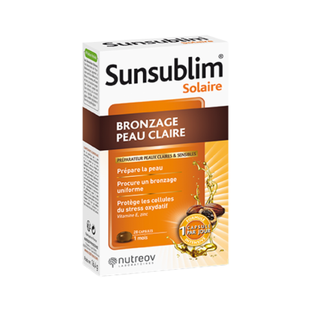 Nutreov Sunsublim Tanning Light Skin 28 capsules