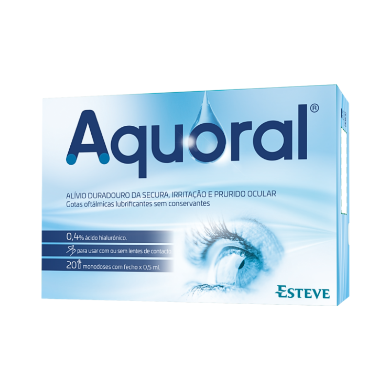 Aquoral Gotas Oftálmicas Monodoses 20x0.5ml