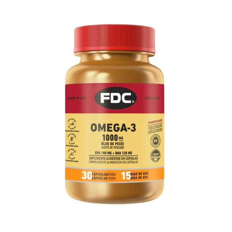 FDC Omega-3 EPA e DHA 30 cápsulas