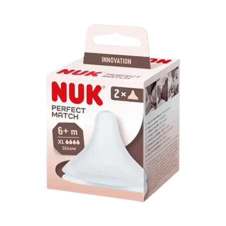 Nuk Perfect Match Tétines Silicone XL 6m+ 2 unités