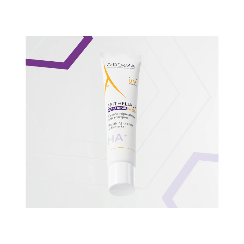 A-Derma Epitheliale Ultra Repair SPF50+ Crème Réparatrice Anti-Marques 100ml