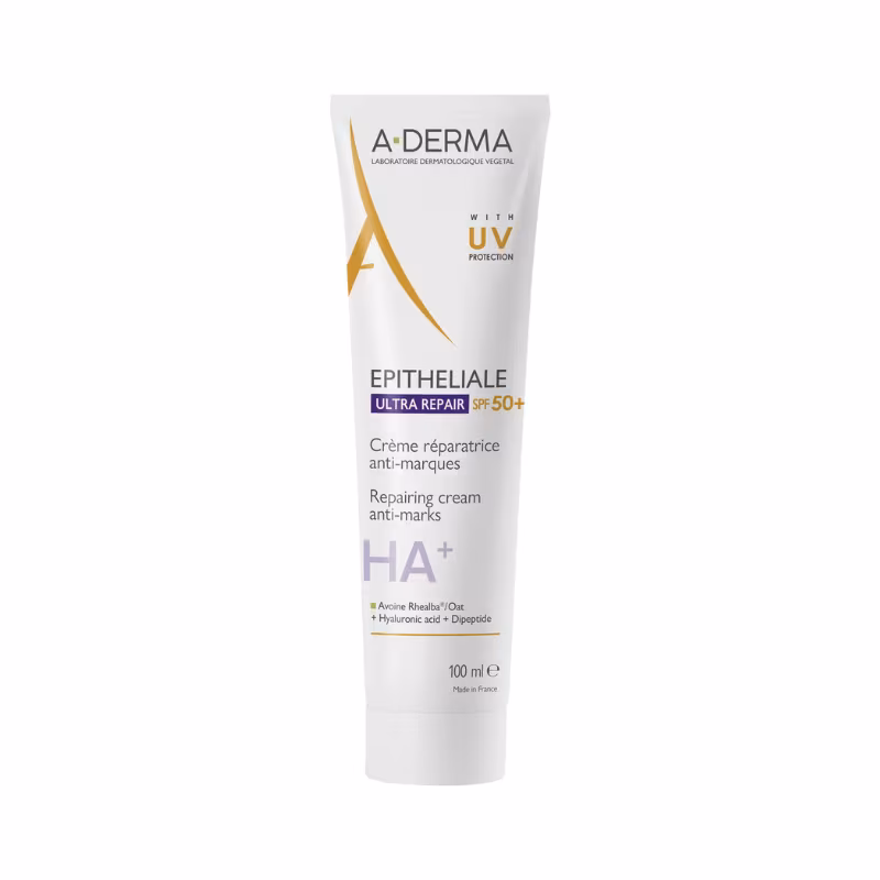 A-Derma Epitheliale Ultra Repair FPS50+ Creme Reparador Antimarcas 100ml
