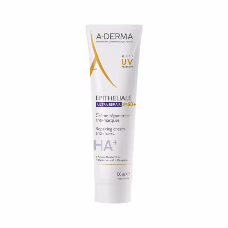 A-Derma Epitheliale Ultra Repair SPF50+ Crema Reparadora Antimarcas 100ml